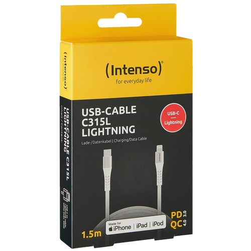 (Intenso) USB kabl za smartphone, USB type C to Lightning, 1.5 met. - USB-Cable C315L slika 1