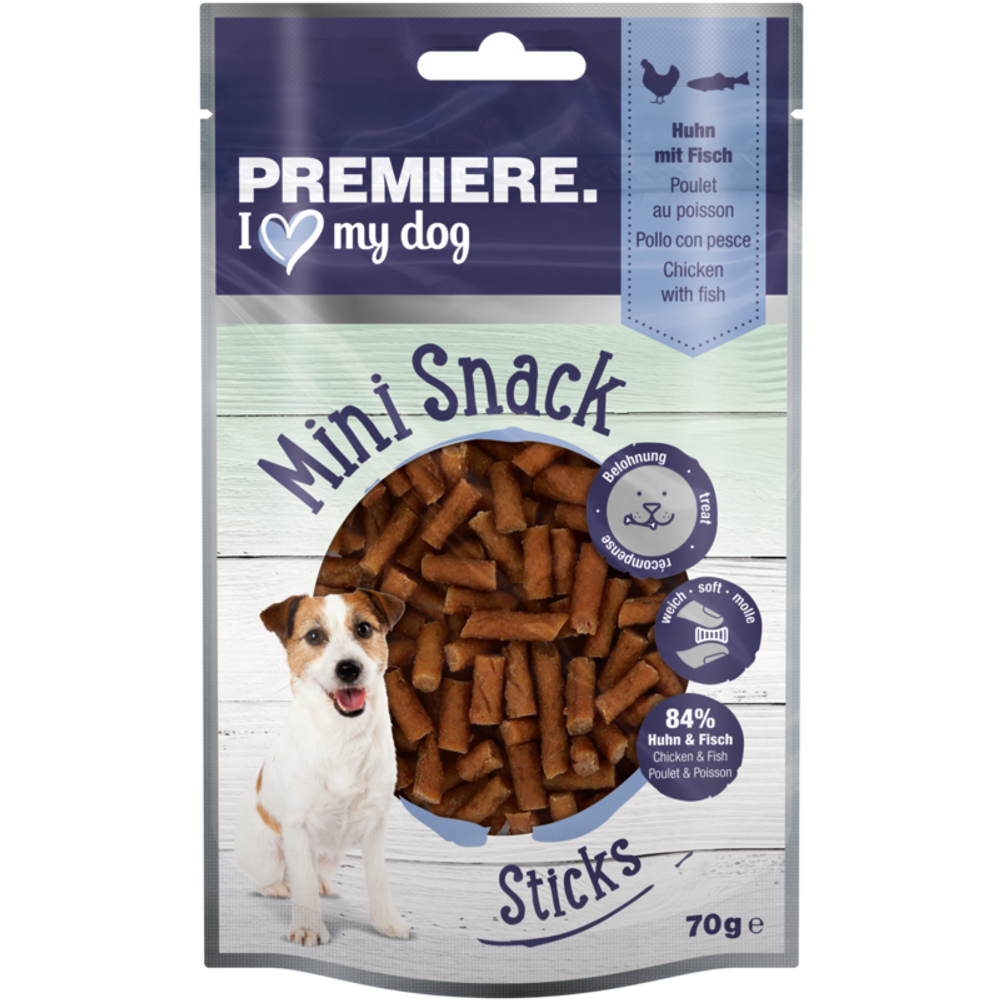 Premiere poslastica za pse Mini Snack Sticks piletina s ribom 70 g slika 1