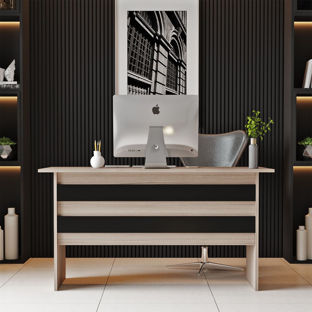 Vo1-Ob OakBlack Radni Sto slika 2