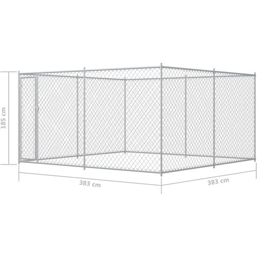 Vanjski kavez za pse 383 x 383 x 185 cm slika 16