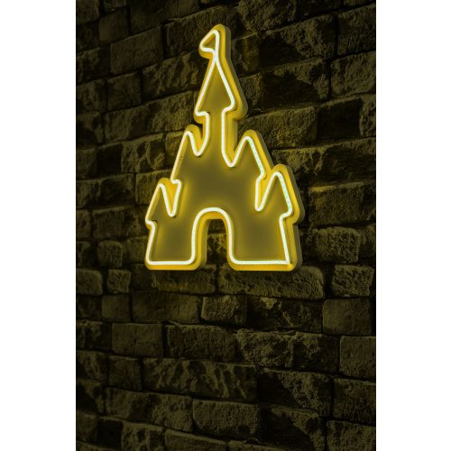 Wallity Ukrasna plastična LED rasvjeta, Castle - Yellow slika 9