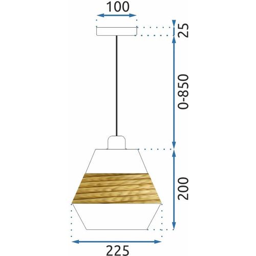 TOOLIGHT Viseća svjetiljka APP989-1CP slika 12