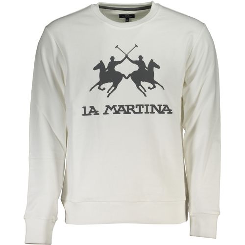 LA MARTINA MEN'S WHITE ZIPLESS SWEATSHIRT slika 1