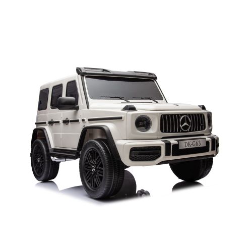 Licencirani auto na akumulator Mercedes G63 XXL 24V 4x4 - DVOSJED - bijeli slika 9