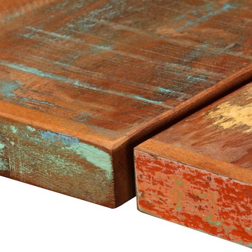 9-dijelni barski set od masivnog obnovljenog drva i prave kože slika 31