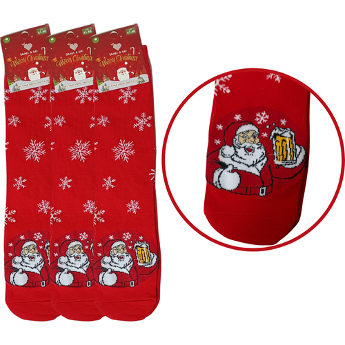 Božićne muške čarape -3 para slika 2