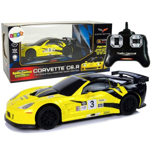 Auto na daljinsko upravljanje 1:24 Corvette C6.R - žuti slika 1