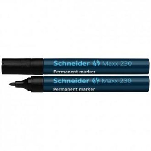 Flomaster Schneider, permanent marker, Maxx 230, 1-3 mm, crni slika 1