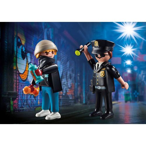 PLAYMOBIL POLICAJCI I ULIČNI UMJETNIK 70822 slika 2