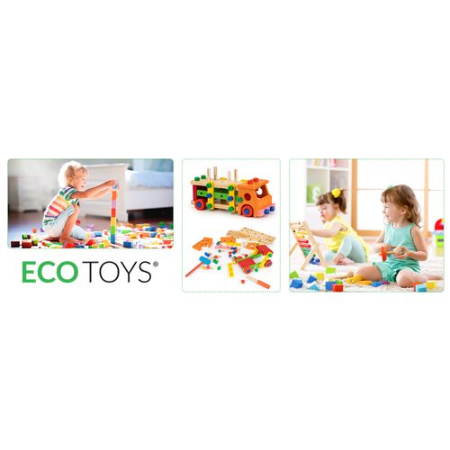 EcoToys drvene kocke kamion 56 komada slika 7