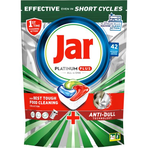 Jar tablete za pranje posuđa Platinum+ Anti-Dull, 42 komada slika 1
