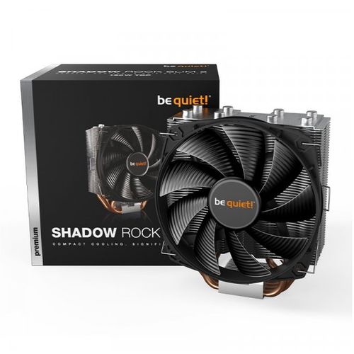 be quiet! BK002 SHADOW ROCK LP, Featuring four 6mm heat pipes, a Pure Wings 2 120mm PWM fan, 130W TDP cooling capacity slika 1