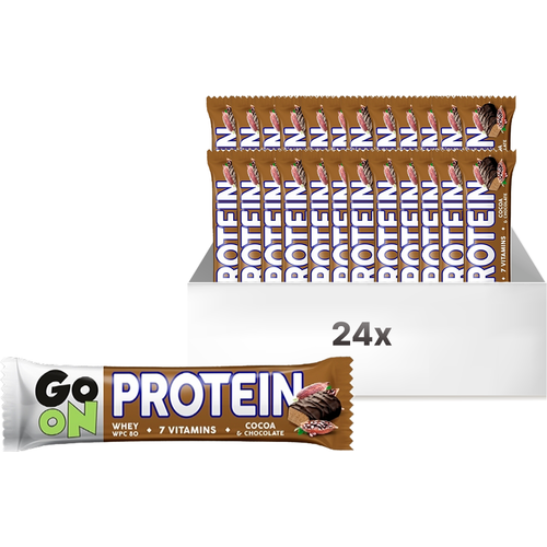 go On! Proteinska Pločica Čokolada 50g, 24 komada XXL slika 1