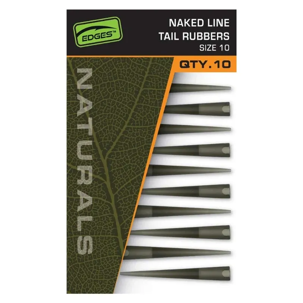 CAC841 Fox EDGES™ Naturals Naked Line Tail Rubbers - Size 10 slika 1