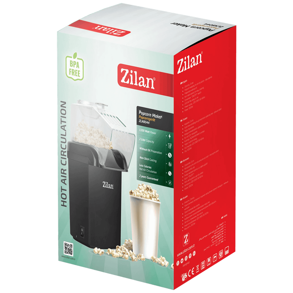 Zilan Aparat za kokice, 1200 W, crna - ZLN8045 (ZLN8044/BK) slika 2