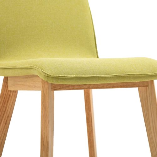 Blagovaonske stolice tkanina i hrastovina 6 kom zelene slika 18