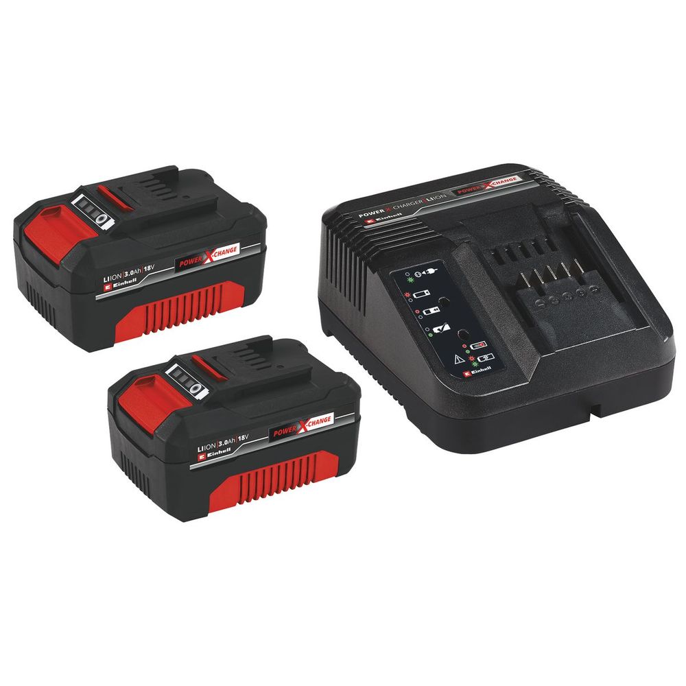 Einhell Komplet punjač i dve baterije Power-X-Change 2x 3,0Ah & 30min Starter-Kit slika 1