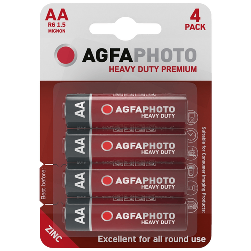 Agfa Zinc baterije, AA, 1.5 V, blister 4 kom. - AA B4 slika 1