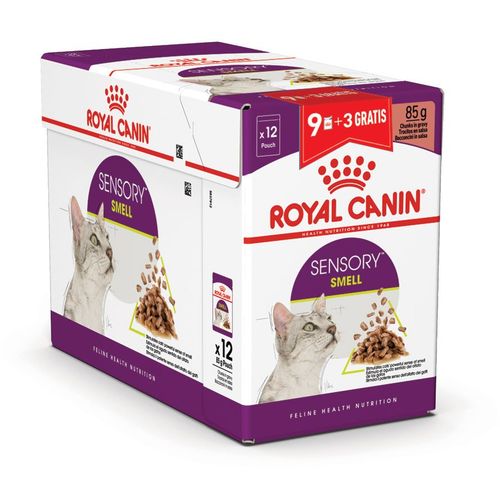 ROYAL CANIN FHN Sensory Smell, potpuna hrana za odrasle mačke, komadići u umaku 85 g, 9+3 vrećice Gratis slika 1
