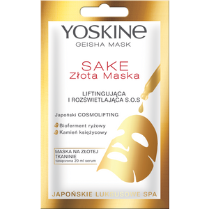 Yoskine Geisha Sake zlatna maska za lice