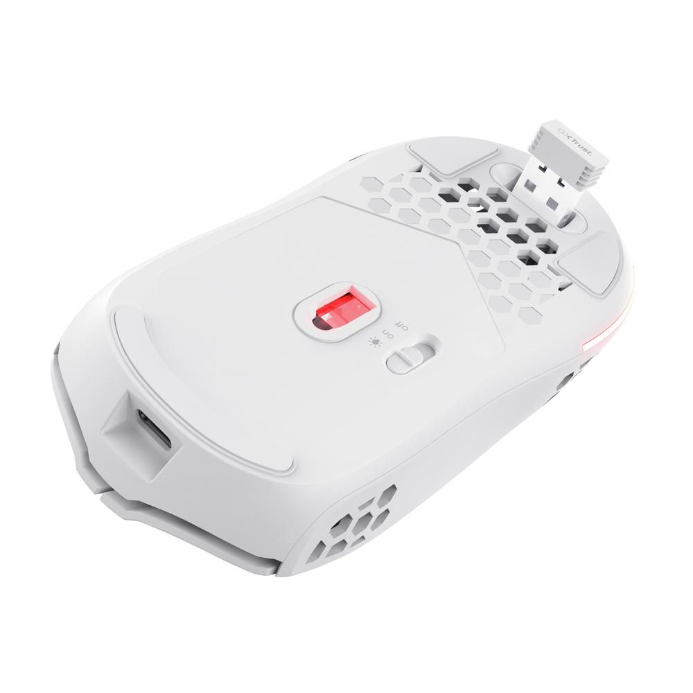 Trust Wireless gaming miš GXT 929 Helox, Bijeli slika 3