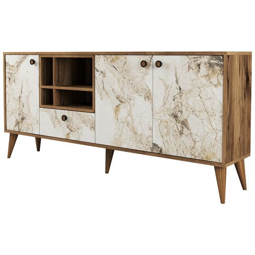 Woody Fashion Konzola, Napoli - White Marble slika 6