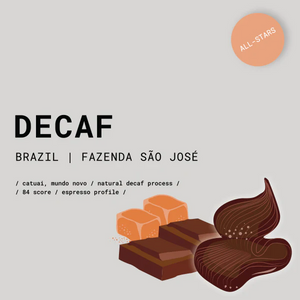 GOAT Story, DECAF | Brazil Fazenda Sao José kava, Filter, 250g