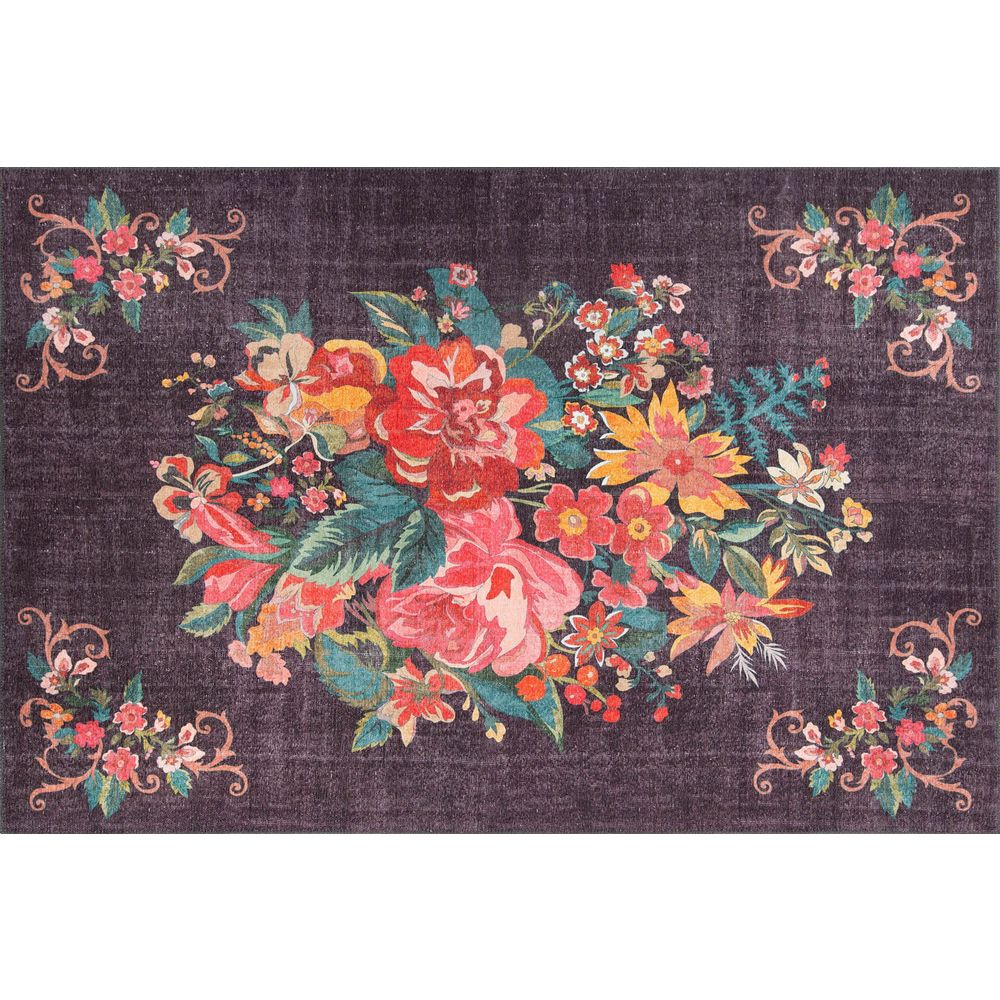 Soul Chenille - Crni AL 305 Višebojni Hodnički Tepih (75 x 150 cm) slika 2