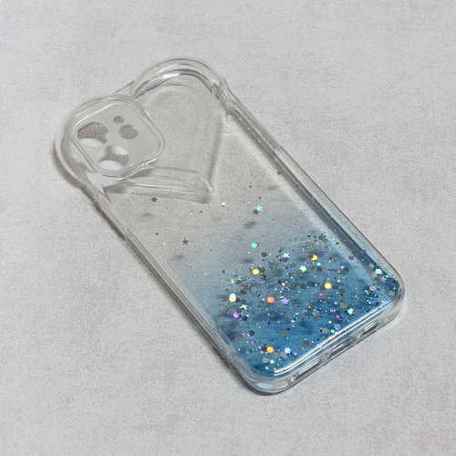 Torbica Heart Glitter za iPhone 12 6.1 plava slika 1