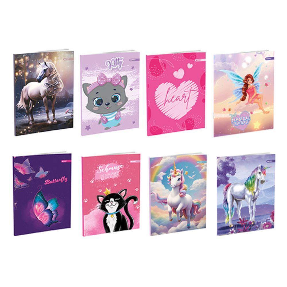 Spirit Sveska Premium A5 meki povez, karo "Girls" 52 lista slika 1
