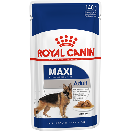 ROYAL CANIN SHN Maxi adult vrećice za pse, potpuna hrana za odrasle pse velikih pasmina (od 26 do 44 kg, od 15 mjeseci do 8 godina starosti, 10x140g slika 1