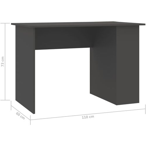 Radni stol sivi 110 x 60 x 73 cm od iverice slika 42