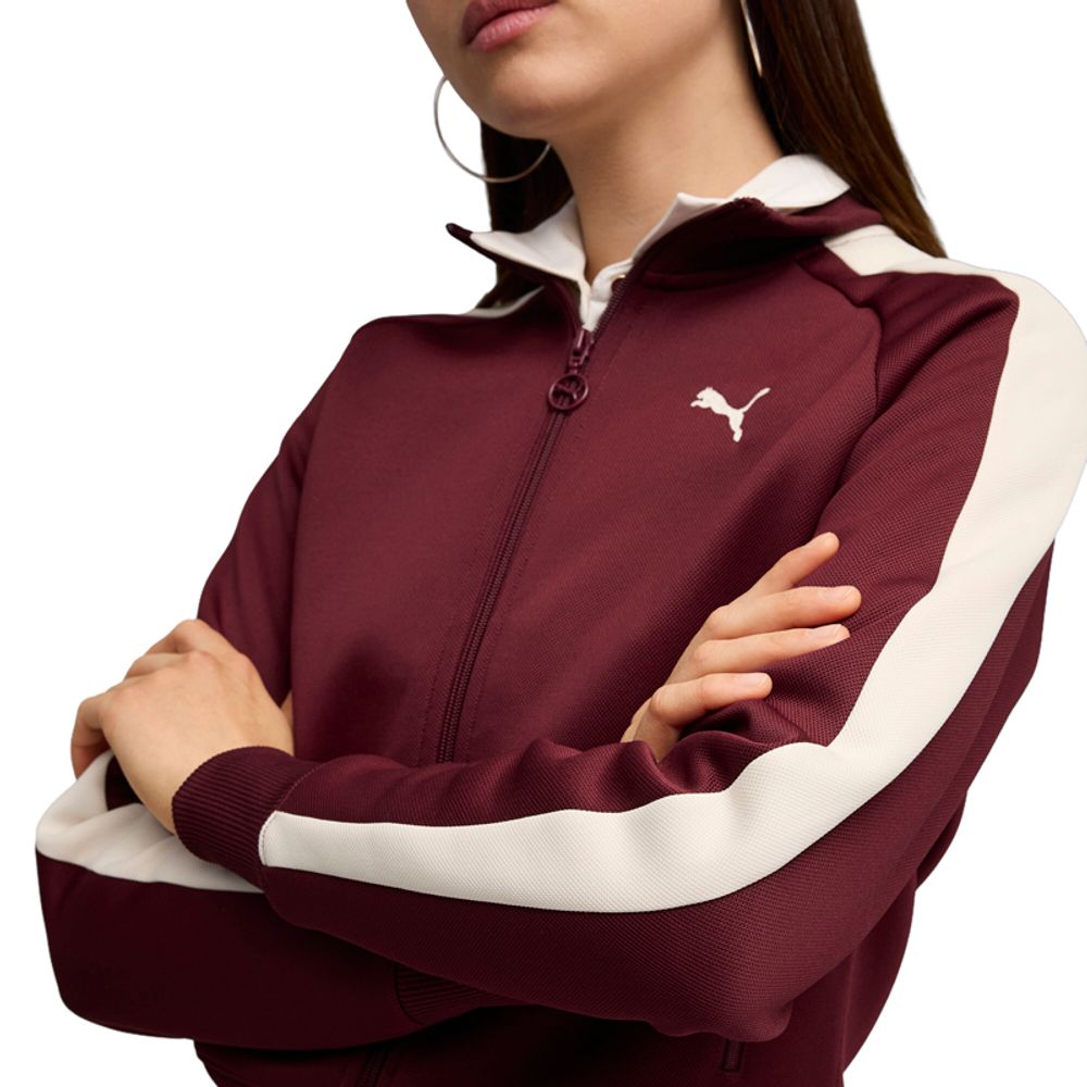 Puma Ženski duks na kopčanje T7, Crveni slika 3