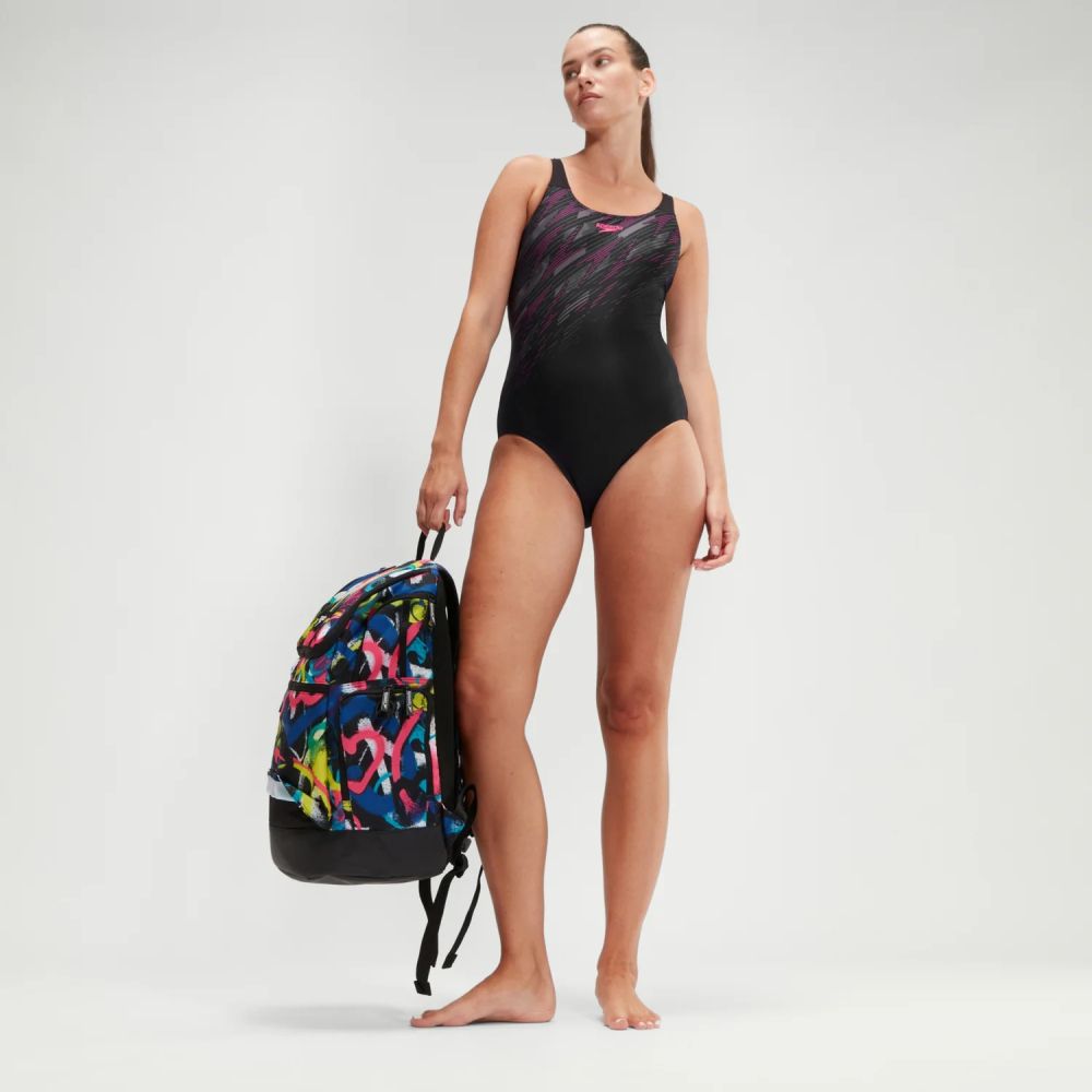 Speedo Ženski kupaći kostim HYPERBOOM PLMT MSBK AF BLACK-PINK slika 10