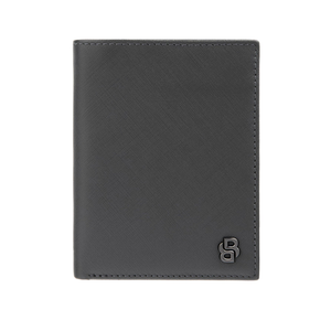 Hugo Boss novčanik Double B Saffiano sa preklopom HLO526H, sivi