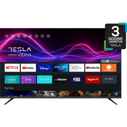 Tesla TV 55M325BUS, 55" VIDAA OS, Hotel mode, UHD slika 1