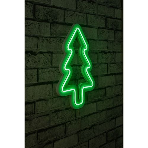 Wallity Ukrasna plastična LED rasvjeta, Christmas Pine - Green slika 1
