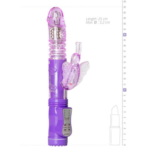 Rabbit vibrator Easytoys Butterfly - ljubičasti slika 6