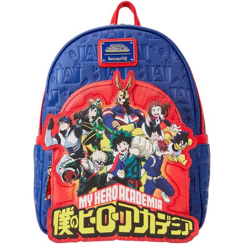 Loungefly My Hero Academia Group Debossed Logo backpack 26cm slika 1