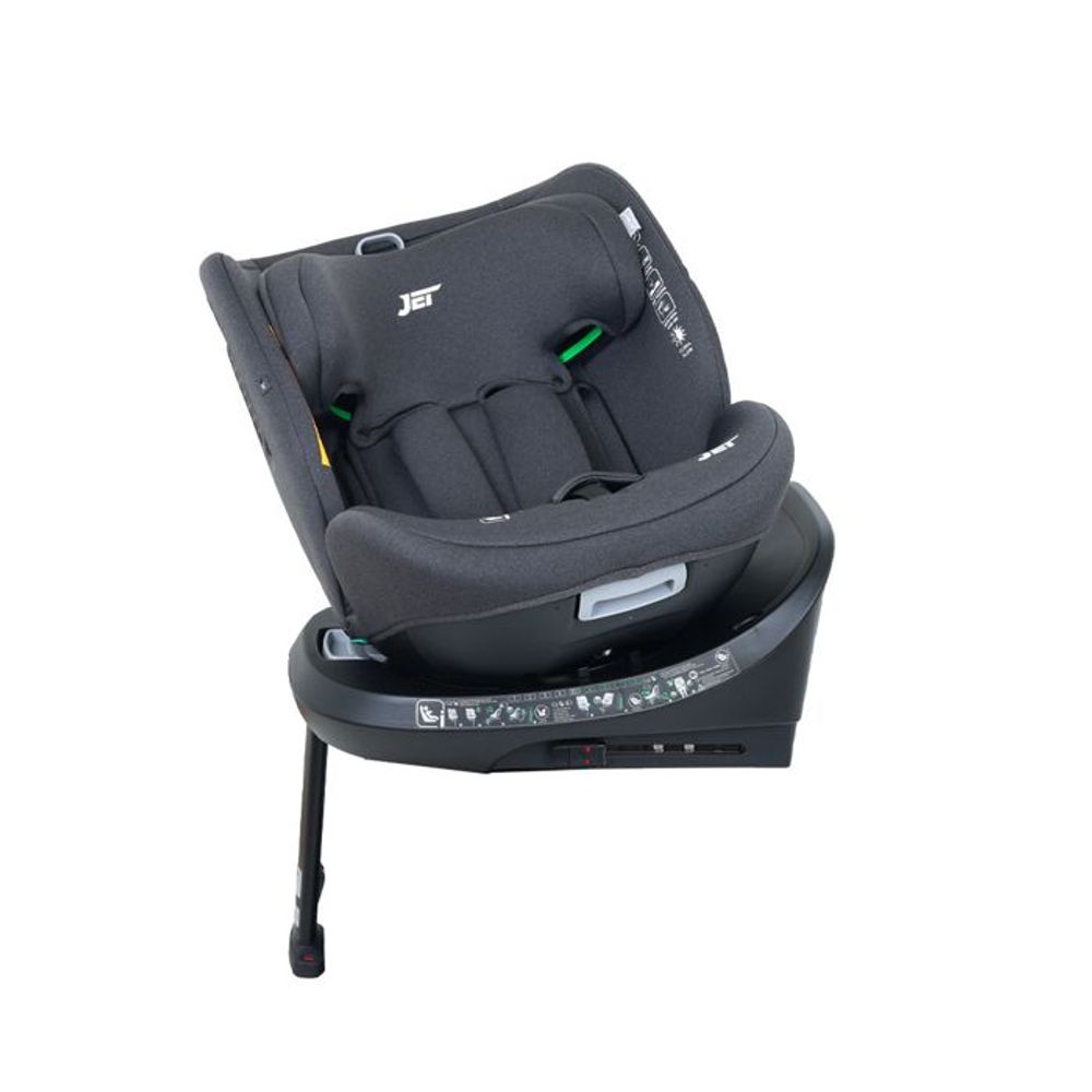 Jungle Rotirajuća autosjedalica JET 360° i-Size Isofix, Crna slika 5