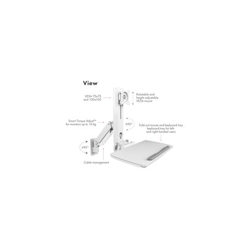 Icybox IB-WS700-W wall mount for monitor - workstation slika 4