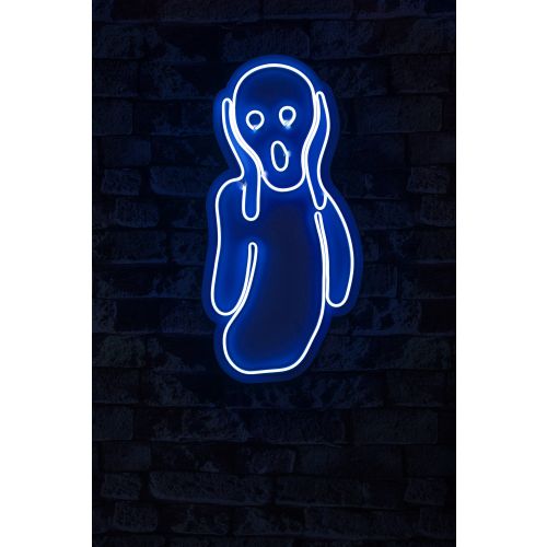 Wallity Ukrasna plastična LED rasvjeta, Scream - Blue slika 11