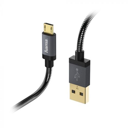 Hama "Metal" kabl za prenos/punjenje, micro-USB, 1.5 m slika 1