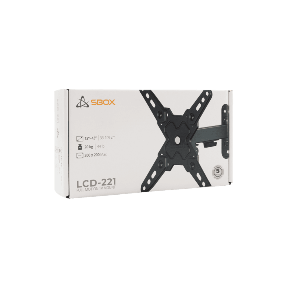 SBOX Stalak LCD-221-2 (13-43"/20kg/200x200) slika 5