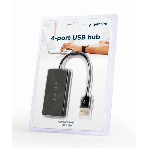 Gembird UHB-U2P4-04 4-port USB2.0 hub, black slika 2