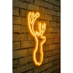 Wallity Ukrasna plastična LED rasvjeta, Deer - Yellow