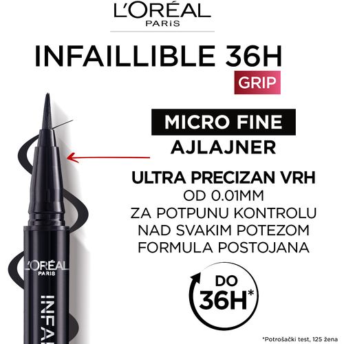 L'Oréal Paris Infaillible Grip 36H Micro Fine ajlajner​ 03 Ancient Rose slika 4