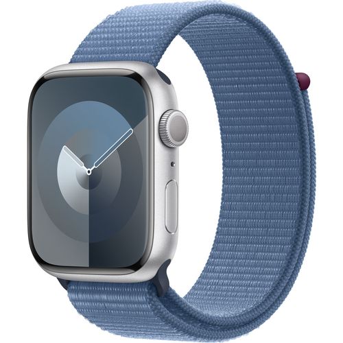 Apple Watch S9 GPS 45mm Silver with Winter Blue Sport Loop slika 1