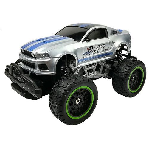 Monster Truck Mustang na daljinsko upravljanje 1:24 srebrni slika 2