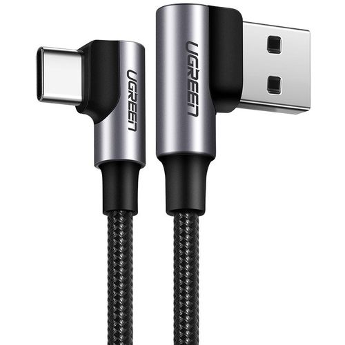 Ugreen kutni kabel USB Type C brzo punjenje QC3.0 3 A 1 m slika 1